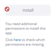 Zoom Marketplace installation permissions missing