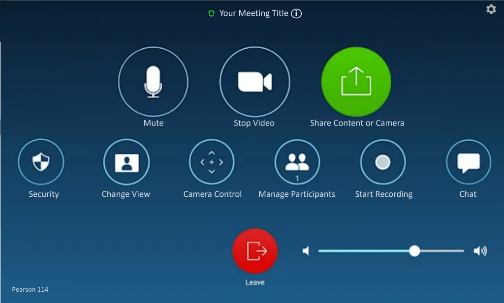 Image of Controller Screen: Zoom Meeting Controls