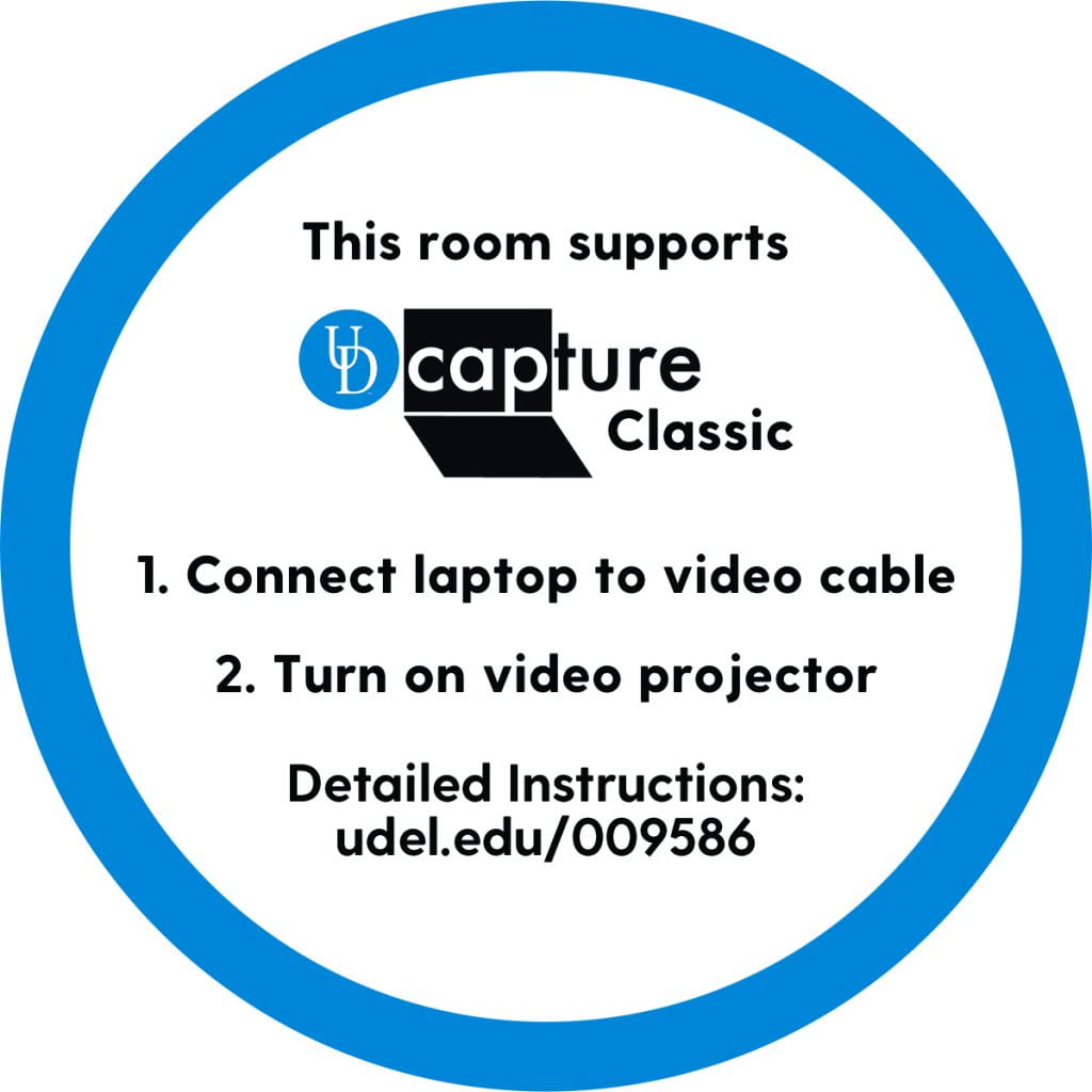 UD Capture Classic classroom sticker