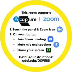 UD Capture + Zoom classroom sticker